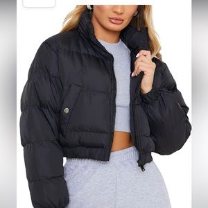 Yeokou Black Cropped Puffer